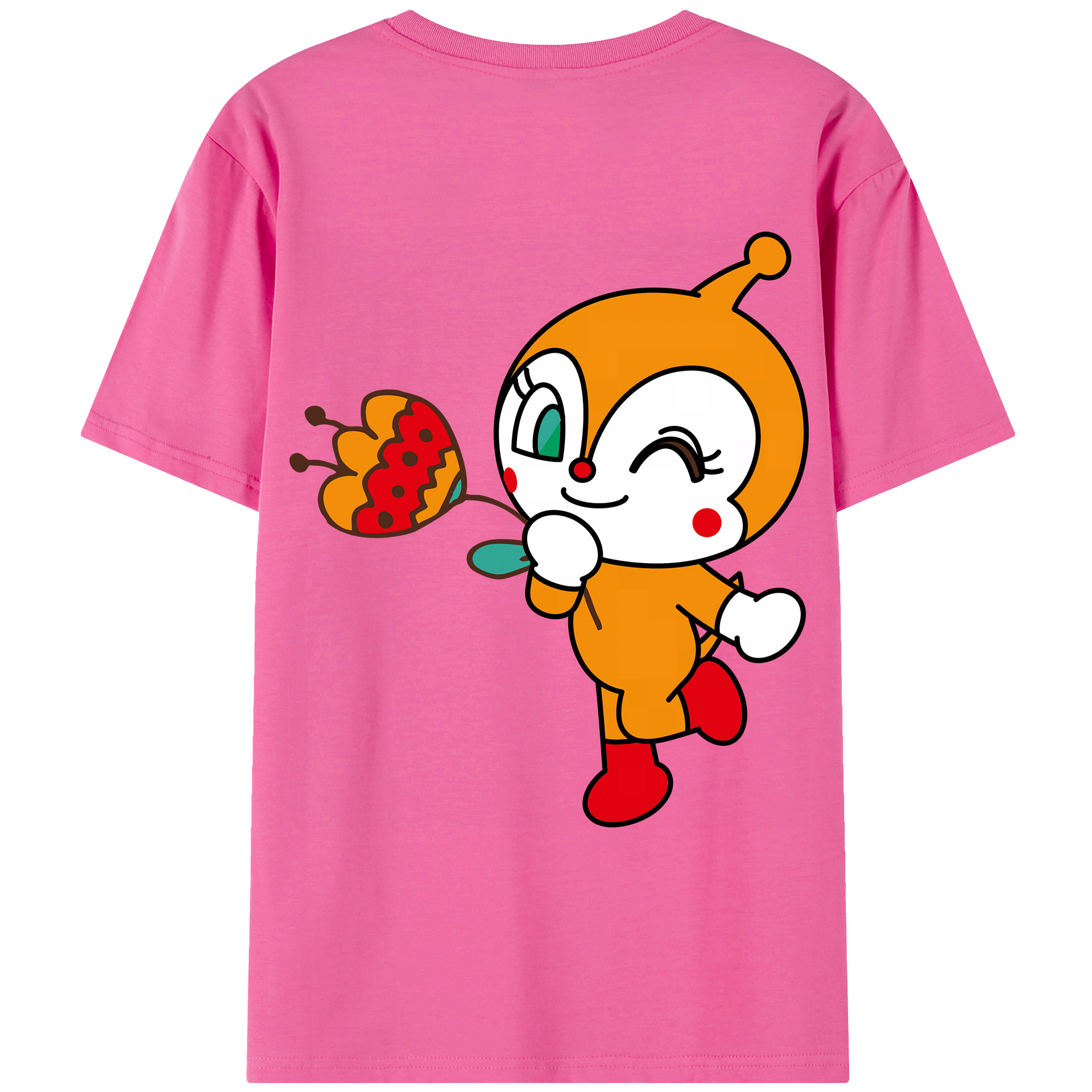 （画像用） アンパンマン Anpanman レディース半袖Tシャツ(バックプリント)